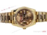 Yellow Gold Rolex Datejust Watch / President Band / Gold diamond for Men